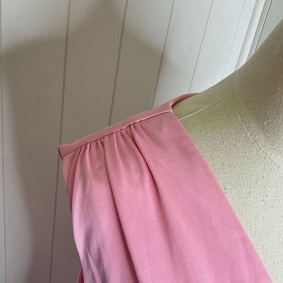 Montgomery Ward Womens Size 16 Sleeveless Nightie Gown Maxi Dress Pink Flowy - Picture 4 of 15